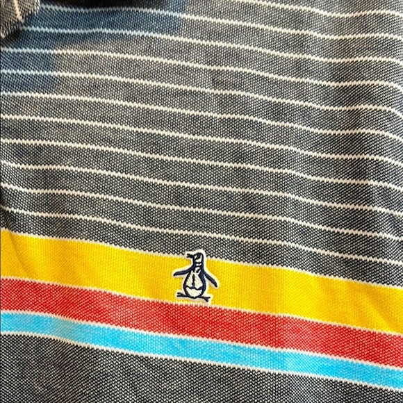 Original Penguin Polo Gray and Yellow with Navy Highlights - Picture 5 of 5